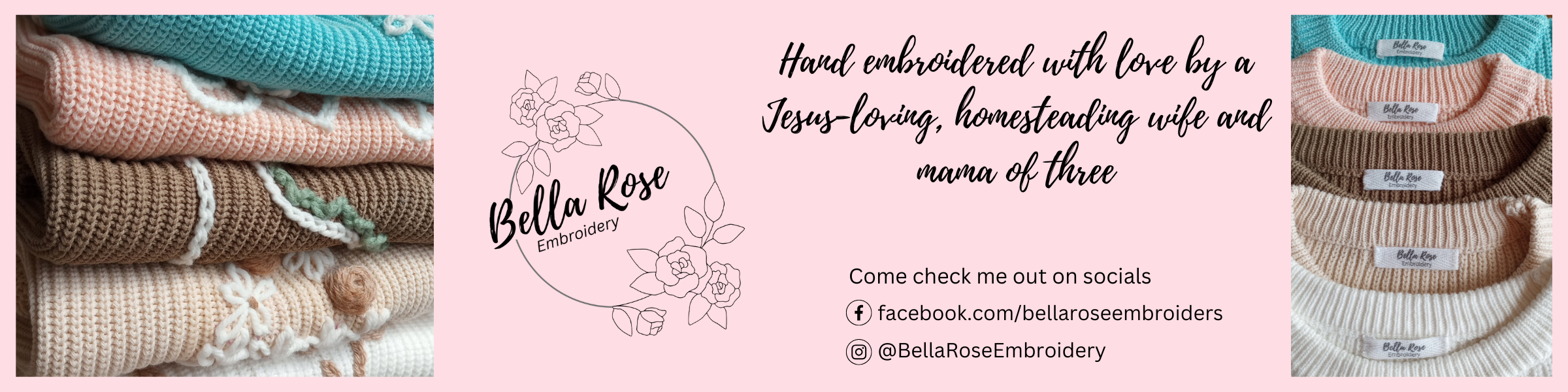 Bella Rose Embroidery banner